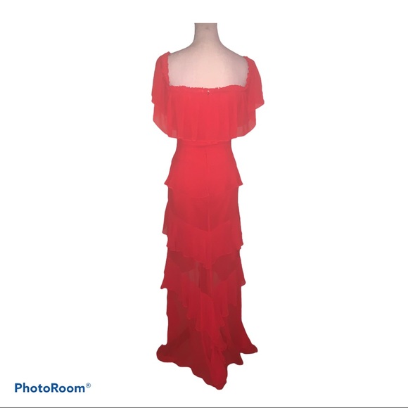 Badgley Mischka red gown - Picture 4 of 14